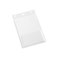 Produktbild för DURABLE namnskyltshållare - för A6 - transparent (paket om 20)