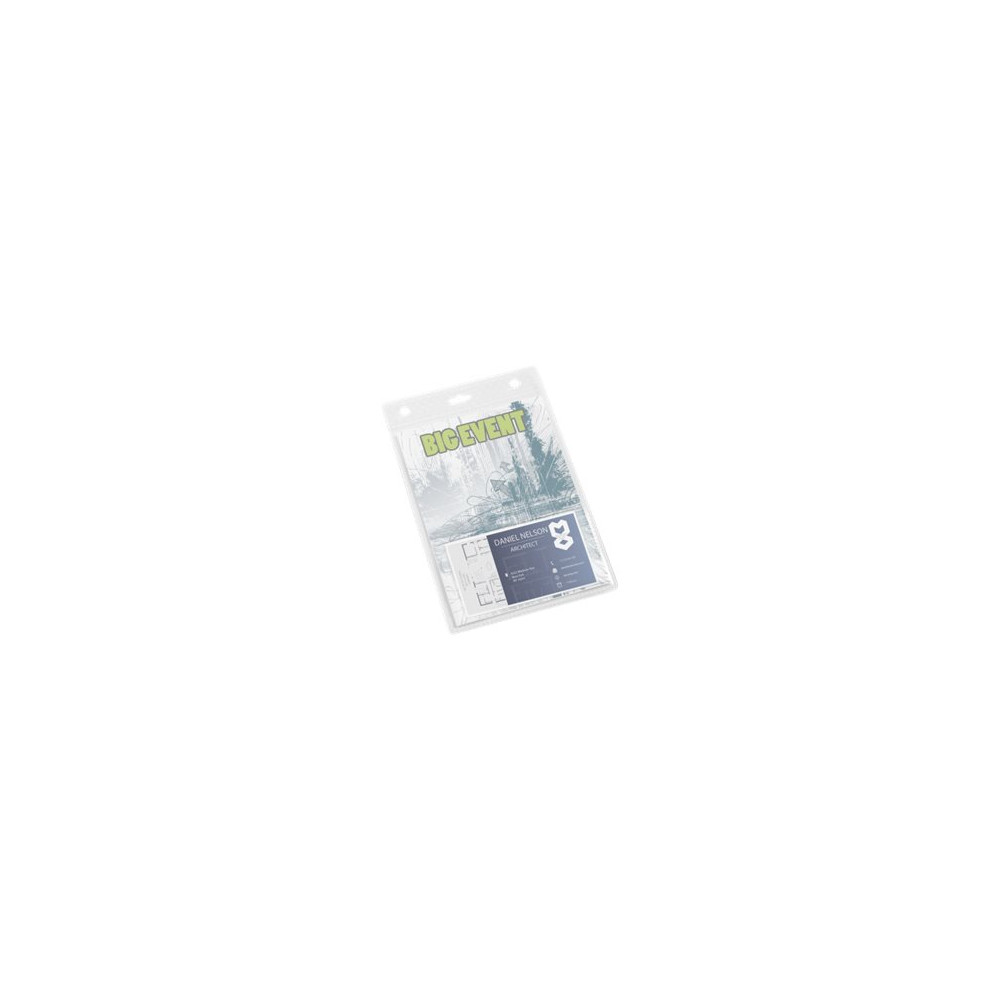 Produktbild för DURABLE namnskyltshållare - för A6 - transparent (paket om 20)