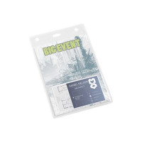 Produktbild för DURABLE namnskyltshållare - för A6 - transparent (paket om 20)