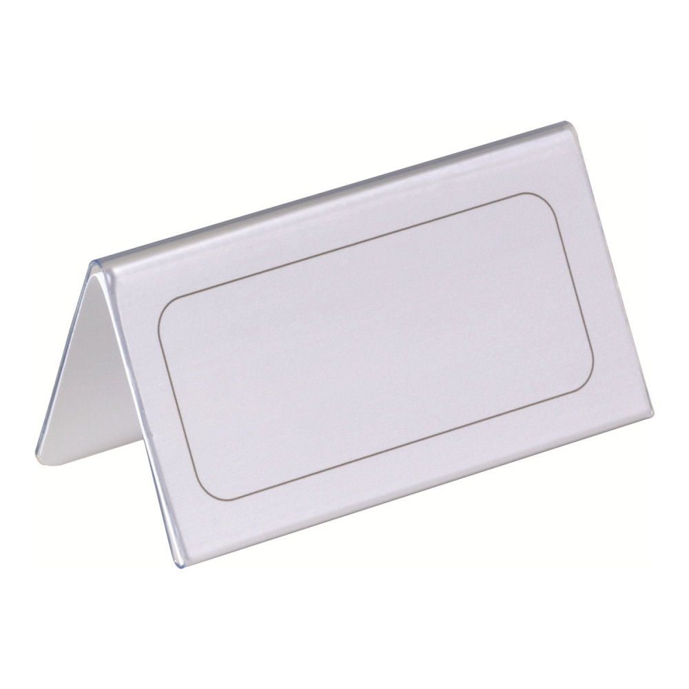 Produktbild för DURABLE teckenhållare - för 52 x 100 mm, 104 x 100 mm - dubbelsidig - transparent