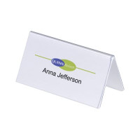 Produktbild för DURABLE teckenhållare - för 52 x 100 mm, 104 x 100 mm - dubbelsidig - transparent