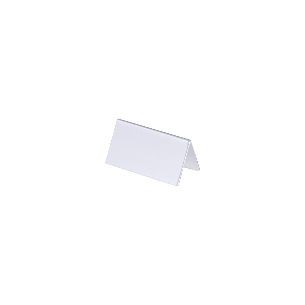 Produktbild för DURABLE teckenhållare - för 52 x 100 mm, 104 x 100 mm - dubbelsidig - transparent