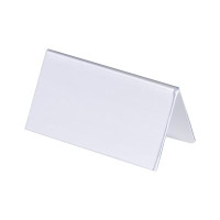 Produktbild för DURABLE teckenhållare - för 52 x 100 mm, 104 x 100 mm - dubbelsidig - transparent