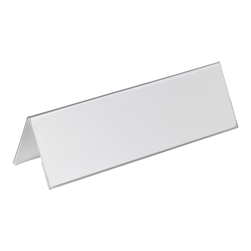 Produktbild för DURABLE teckenhållare - för A4, 105 x 297 mm - dubbelsidig - transparent (paket om 25)