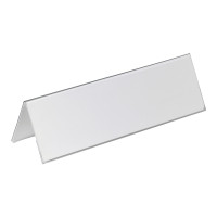 Produktbild för DURABLE teckenhållare - för A4, 105 x 297 mm - dubbelsidig - transparent (paket om 25)