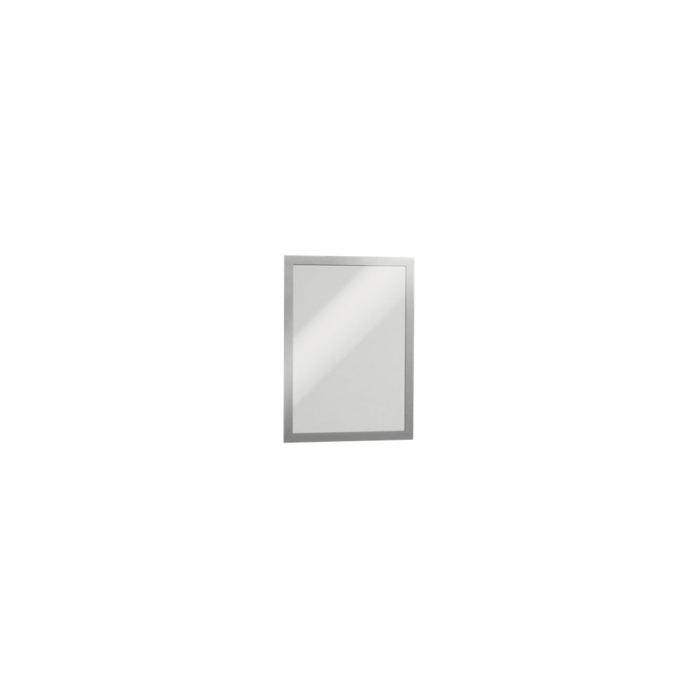 Produktbild för DURABLE DURAFRAME dokumenthållare - för A4 - dubbelsidig - silver (paket om 2)