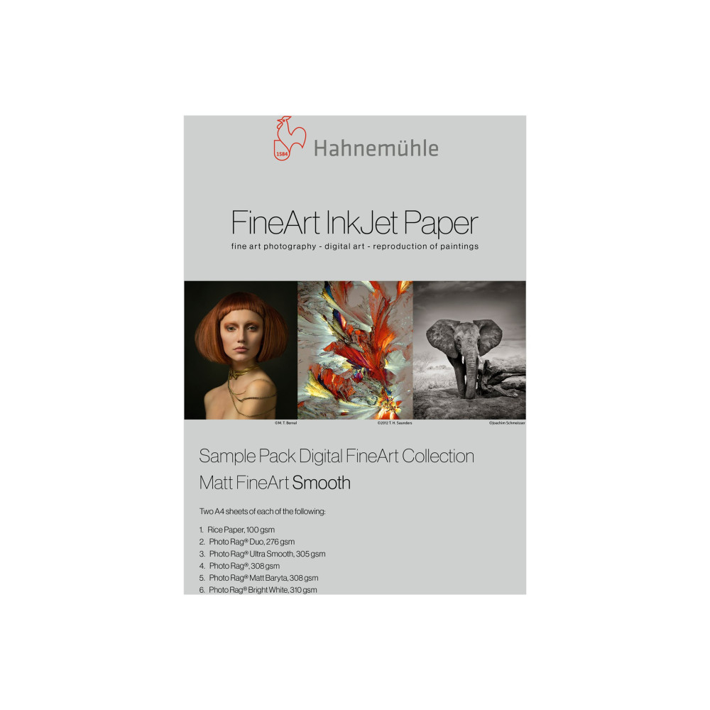 Produktbild för Hahnemühle Digital FineArt - fotopapper - slät - 12 ark - A4