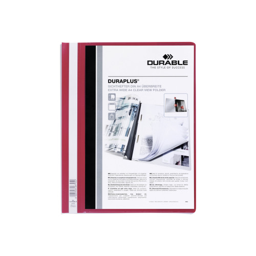 DURABLE Hunke & Jochheim DURABLE DURAPLUS - rapportfil - för A4 - röd