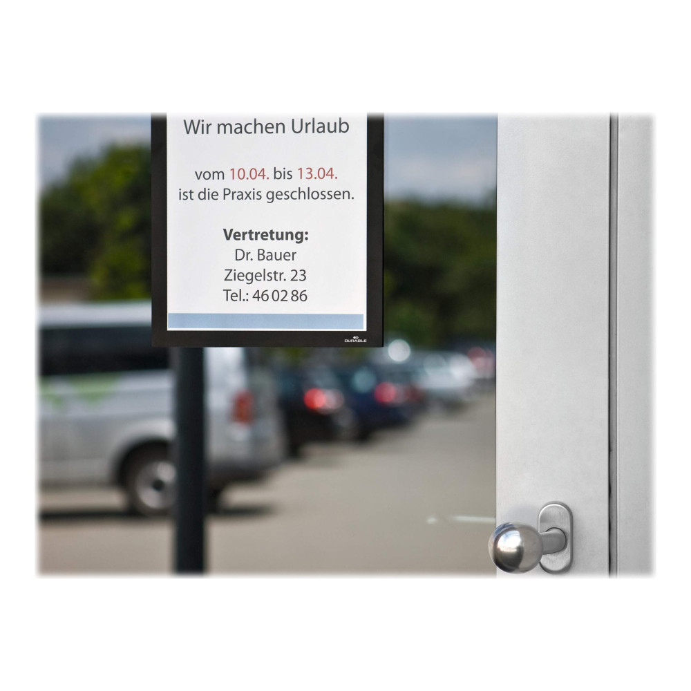 Produktbild för DURABLE DURAFRAME dokumenthållare - för A4 - dubbelsidig - svart