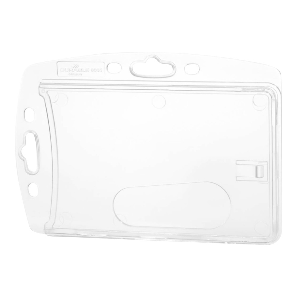 Produktbild för DURABLE namnskyltshållare - för 54 x 85 mm - transparent (paket om 10)