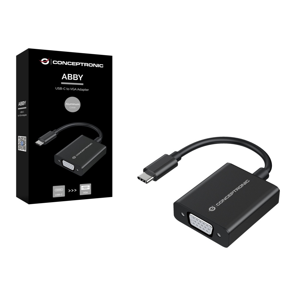 Produktbild för Conceptronic ABBY - videokort - USB-C till HD-15 (VGA)