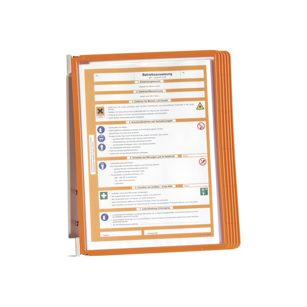 Produktbild för DURABLE VARIO WALL - displaypanelsystem - för A4 - orange