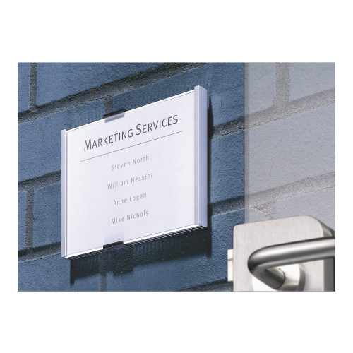 DURABLE Hunke & Jochheim DURABLE INFO SIGN teckenhållare - silver