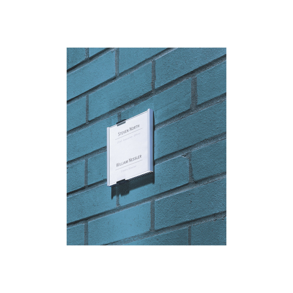 Produktbild för DURABLE INFO SIGN teckenhållare - silver