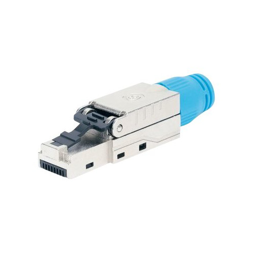 intellinet Intellinet Cat8.1 40G Shielded Toolless RJ45 Modular Field Termination Plug, For Easy and Quick High-quality Cable Assembly, Ideal for Data Centers, STP, for Solid & Stranded Wire, Gold-plated Contacts, Metal Housing - nätverkskontakt