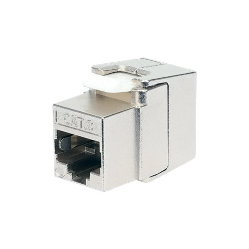 intellinet Intellinet Cat8.1 40G Shielded Toolless Keystone Jack, For Easy and Quick Snap-in Deployment, Ideal for Data Centers, STP, for Solid & Stranded Wire, Gold-plated Contacts, Metal Housing - nätverkskontakt