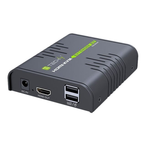 IC Intracom TECHly 120m HDMI KVM EXTENDER over Network Cable - sändare och mottagare - förlängare för tangentbord/video/mus/ljud - 10Mb LAN, 100Mb LAN