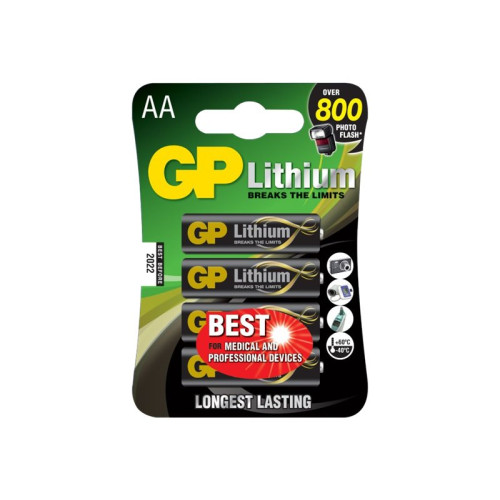 Gold Peak GP batteri - 4 x AA-typ - Li