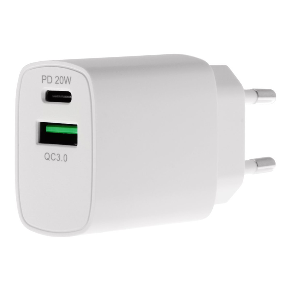 Produktbild för Insmat travel charger strömadapter - USB, USB-C - 20 watt