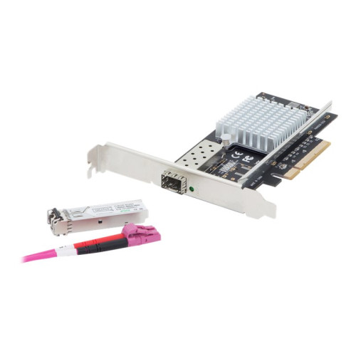Digitus DIGITUS DN-10161 - nätverksadapter - PCIe 3.0 x8 - 10 Gigabit SFP+ x 1