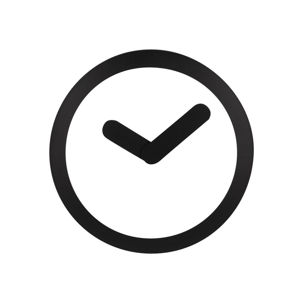 Produktbild för Nextime Focus - klocka - kvarts - väggmonterbar - 25 cm - svart