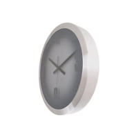 Produktbild för Nextime Raster - klocka - kvarts - väggmonterbar - 35 cm - silver