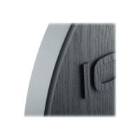 Produktbild för Nextime Wood Wood Medium - klocka - kvarts - väggmonterbar - 35 cm - grå