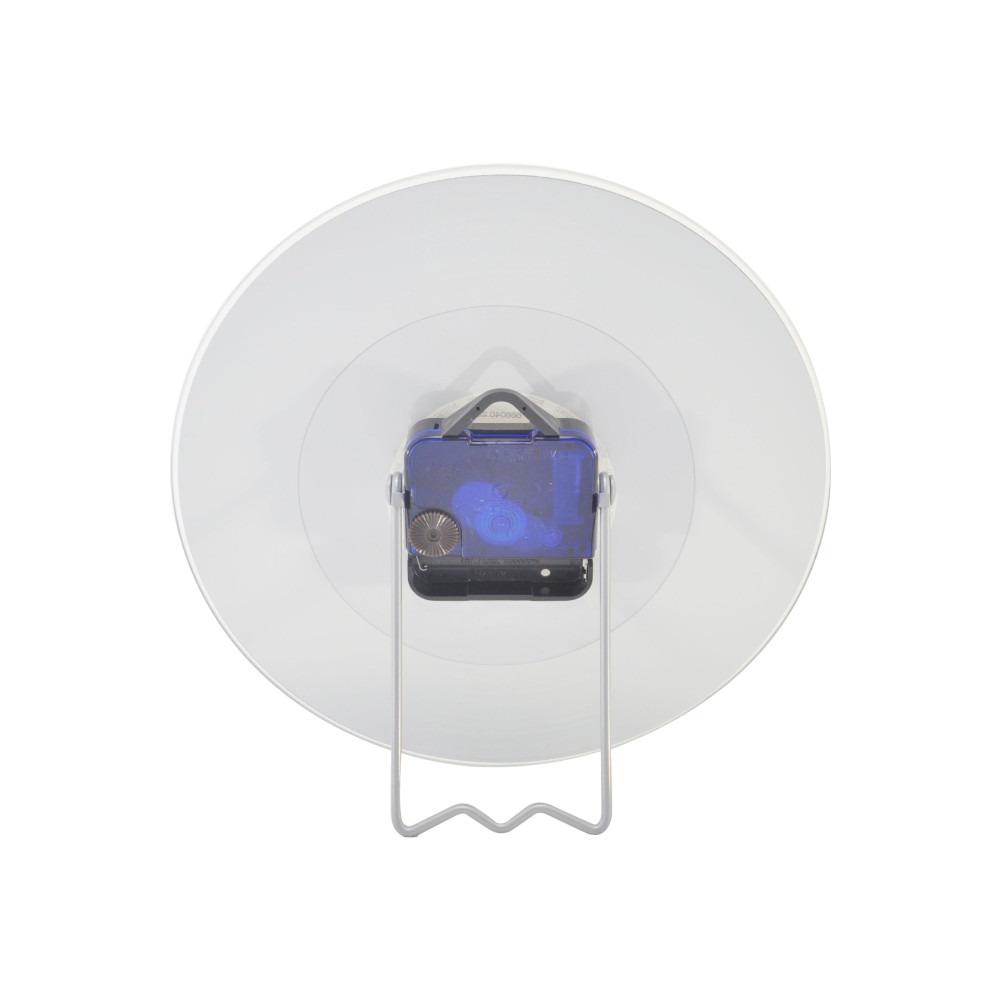 Produktbild för Nextime Little Disco - klocka - kvarts - skrivbord, väggmonterbar - 20 cm - tindrande silver