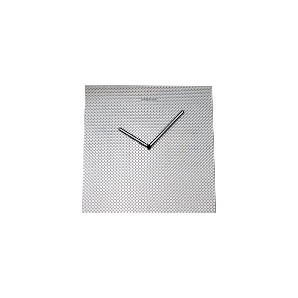 Produktbild för Nextime Mistery Time - klocka - kvadrat - kvarts - väggmonterbar - 43 x 43 cm - Spegel