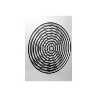 Produktbild för Nextime OP - klocka - rektangulär - kvarts - väggmonterbar - 16.5 x 30.2 cm - silver