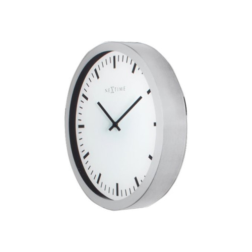 NeXtime Nextime Magic - klocka - kvarts - väggmonterbar - 35 cm - vit