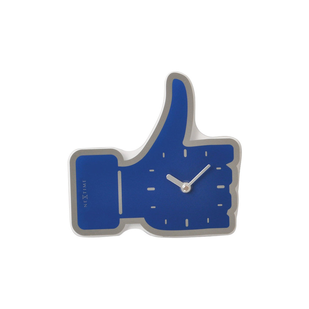 Produktbild för Nextime Mini Thumbs up - klocka - kvarts - väggmonterbar - 21 x 20.5 cm - Spegel