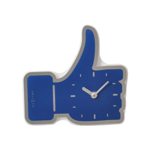 NeXtime Nextime Mini Thumbs up - klocka - kvarts - väggmonterbar - 21 x 20.5 cm - Spegel