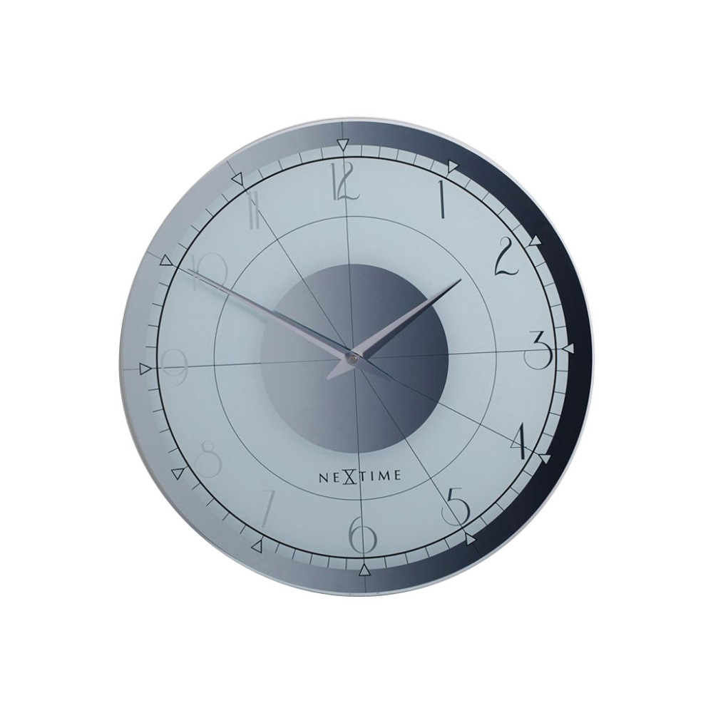 Produktbild för Nextime Fancy - klocka - kvarts - väggmonterbar - 43 cm - ram: vit