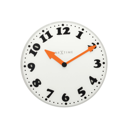 NeXtime Nextime Girl - klocka - kvarts - väggmonterbar - 43 cm - silver