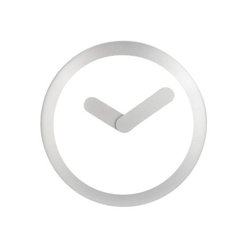 NeXtime Nextime Focus - klocka - kvarts - väggmonterbar - 25 cm - silver