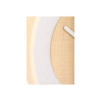 Produktbild för Nextime Wood Loop - klocka - kvarts - väggmonterbar - 30 cm - transparent