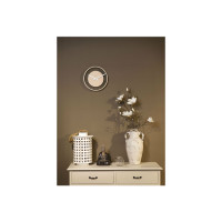 Produktbild för Nextime Wood Loop - klocka - kvarts - väggmonterbar - 30 cm - transparent