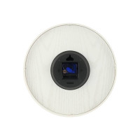 Produktbild för Nextime Wood Wood Medium - klocka - kvarts - väggmonterbar - 35 cm - vit