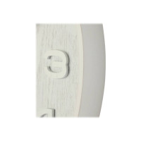 Produktbild för Nextime Wood Wood Medium - klocka - kvarts - väggmonterbar - 35 cm - vit