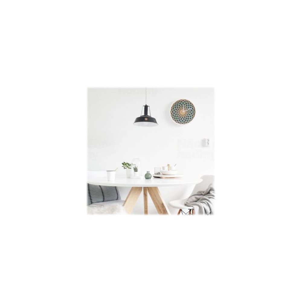 Produktbild för Nextime Sun Big - klocka - kvarts - väggmonterbar - 50 cm - turkos