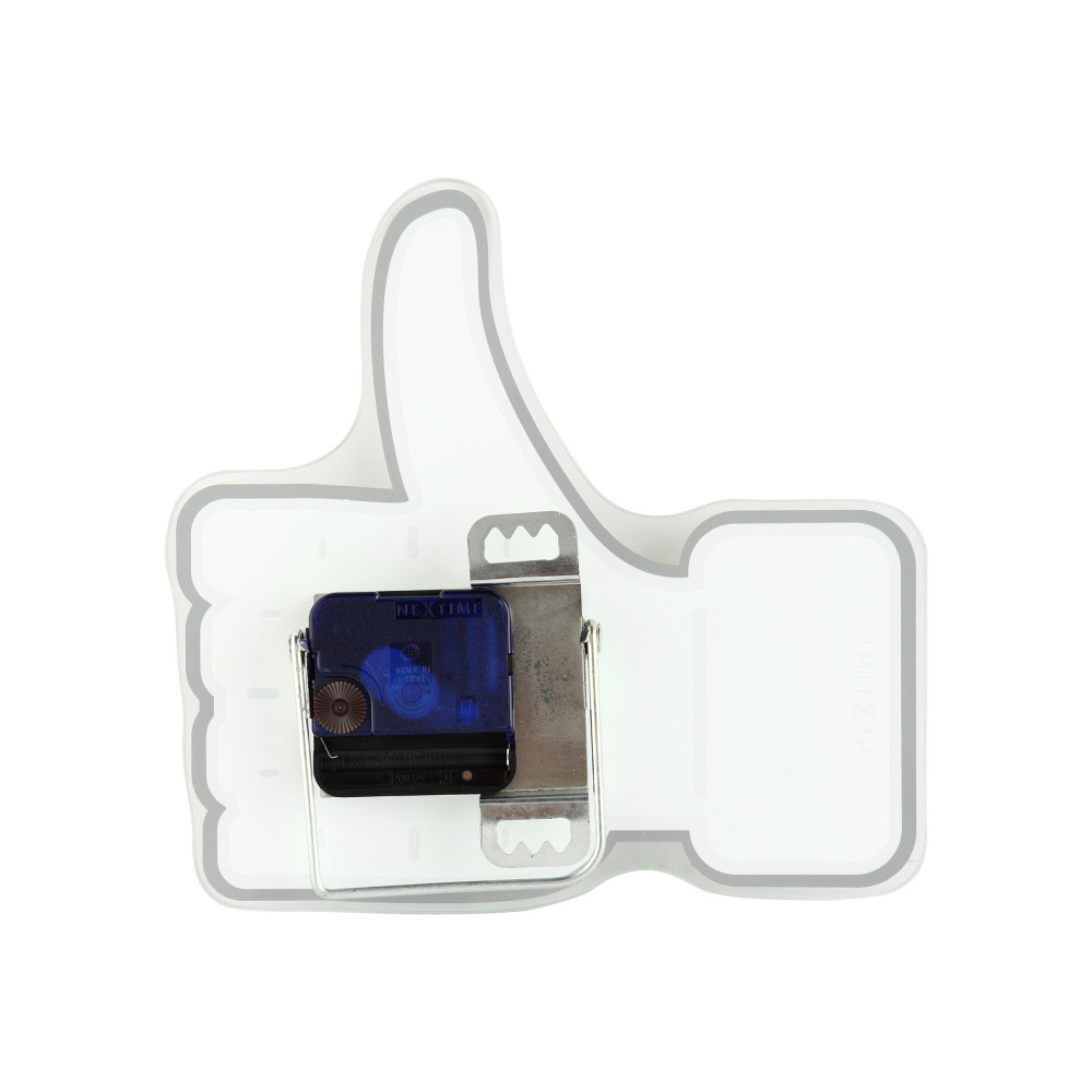 Produktbild för Nextime Mini Thumbs up - klocka - kvarts - väggmonterbar - 21 x 20.5 cm - Spegel