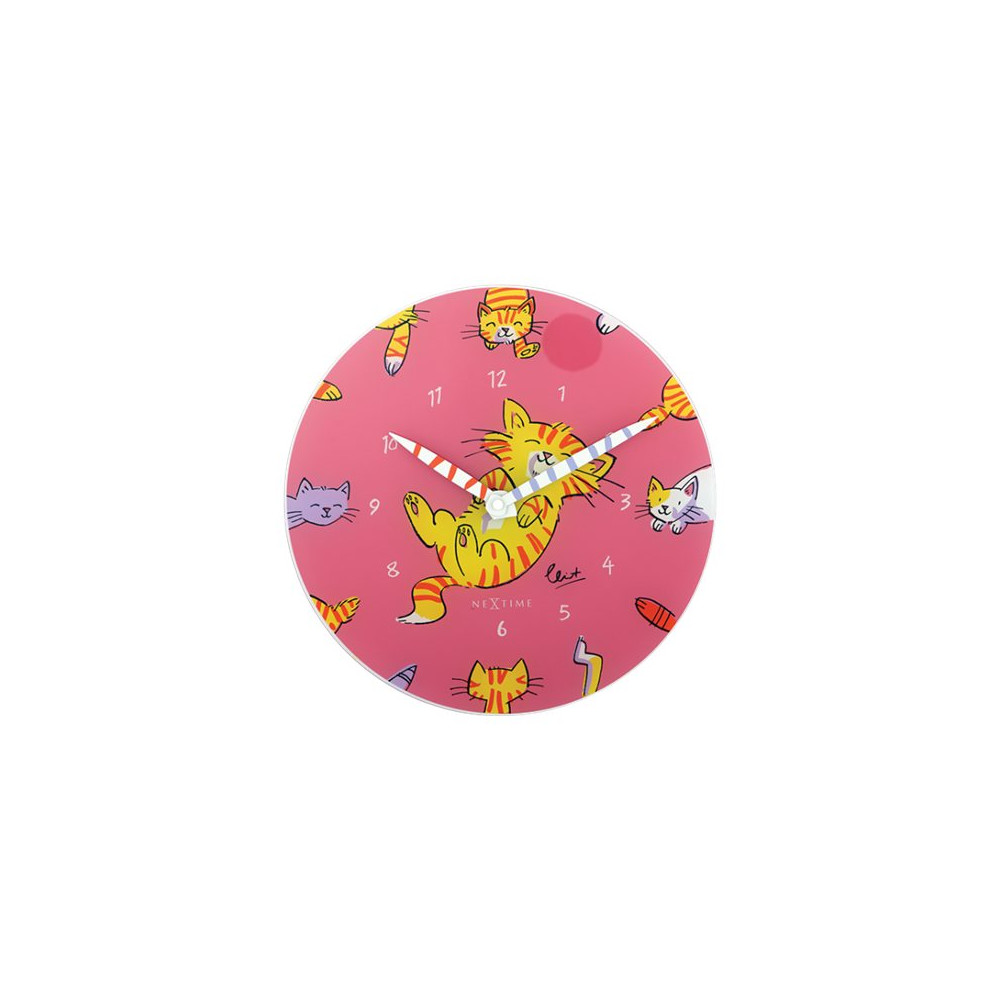 Produktbild för Nextime Tickle My Tummy - klocka - kvarts - väggmonterbar - 30 cm