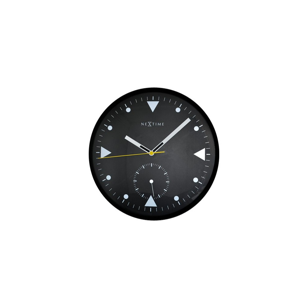 Produktbild för Nextime Serious - klocka - kvarts - väggmonterbar - 32 cm - svart