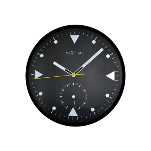 NeXtime Nextime Serious - klocka - kvarts - väggmonterbar - 32 cm - svart