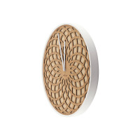 Produktbild för Nextime Sun Small - klocka - kvarts - väggmonterbar - 35 cm - beige