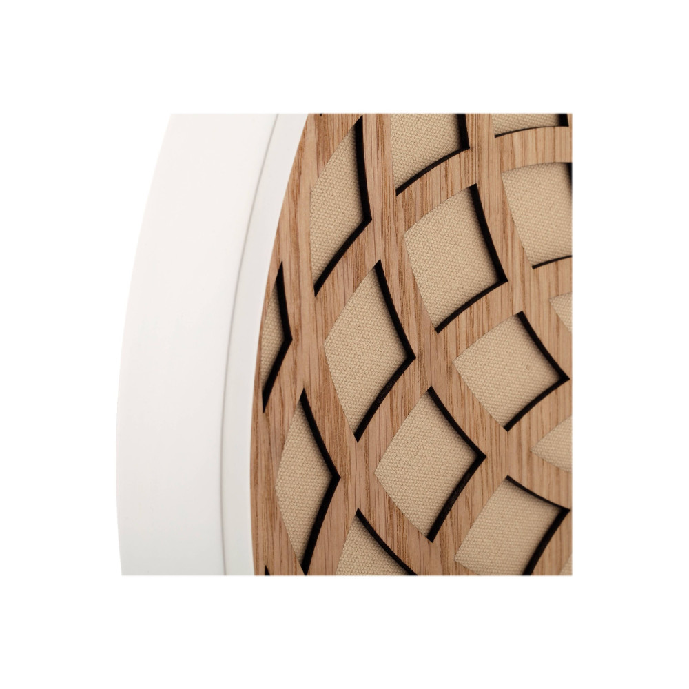 Produktbild för Nextime Sun Small - klocka - kvarts - väggmonterbar - 35 cm - beige