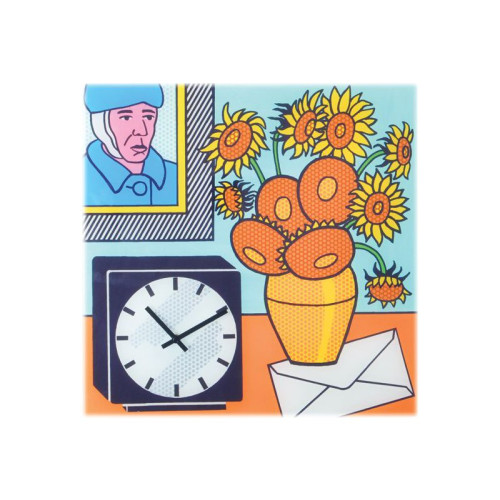 NeXtime Nextime Go van Go - klocka - kvadrat - kvarts - väggmonterbar - 43 x 43 cm