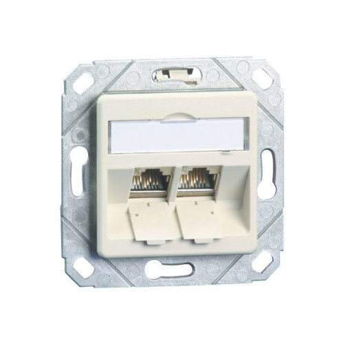 METZ CONNECT BTR E-DAT modul 8/8(8) UPk - uttag för nedsänkt montering