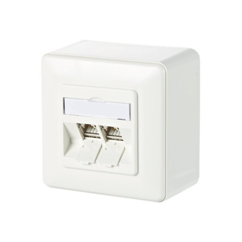 METZ CONNECT Metz Connect C6Amodul 2 port 180°M AP - ytmonterat uttag